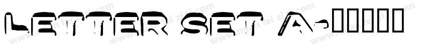 Letter Set A字体转换